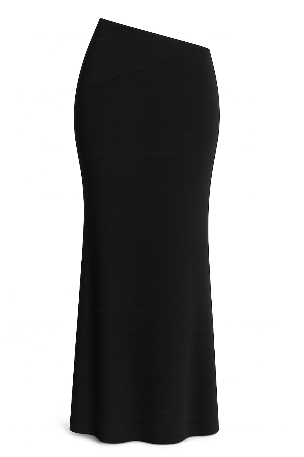 Asymmetrical Stretch Maxi Skirt