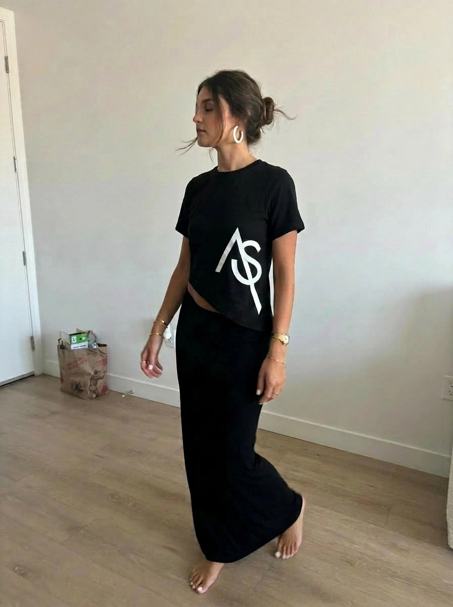 Asymmetrical Skirt Set