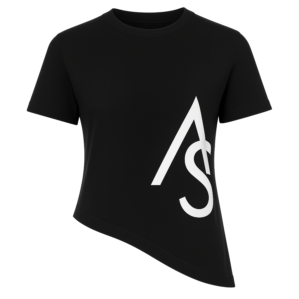 Asymmetrical Logo Crewneck