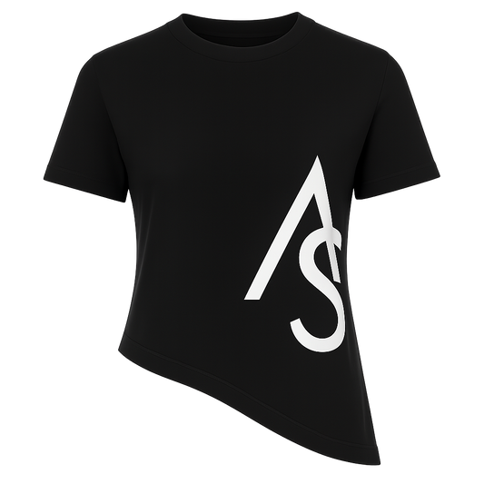 Asymmetrical Logo Crewneck