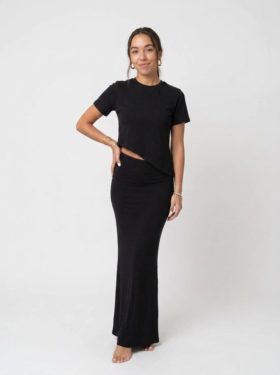 Asymmetrical Skirt Set