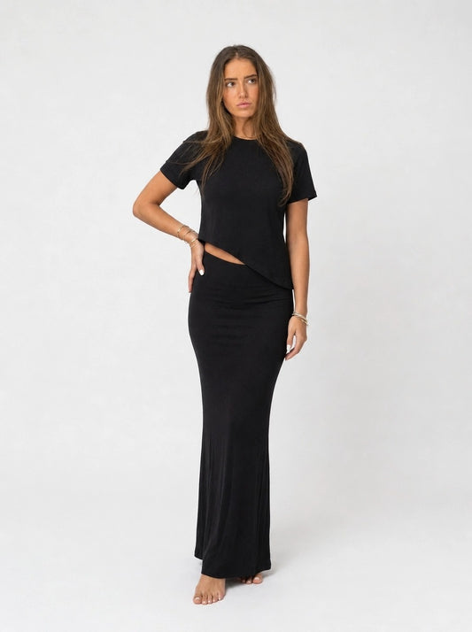 Asymmetrical Skirt Set