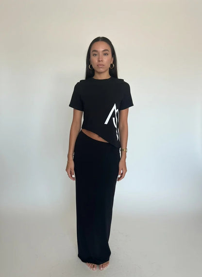 Asymmetrical Skirt Set