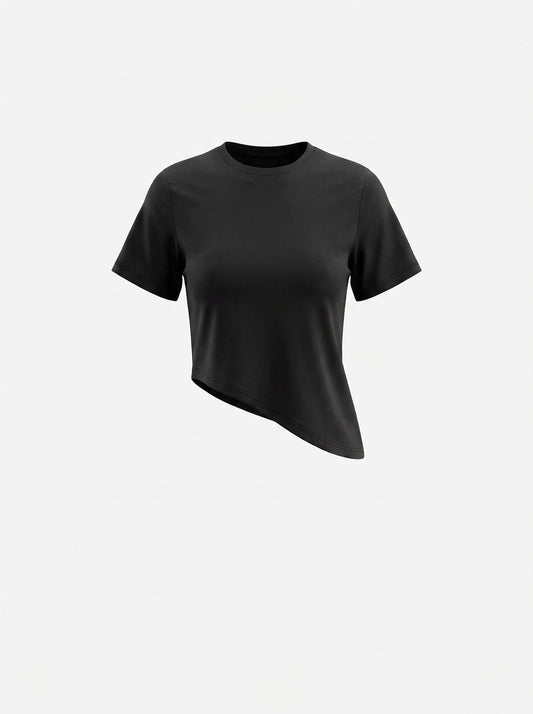 Asymmetrical Bamboo Tee