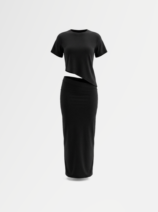 Asymmetrical Skirt Set